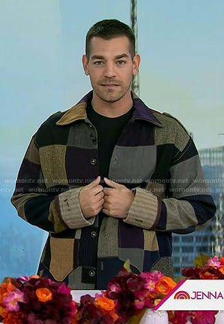 Matt Rogers’ quilted patchwork jacket on Today