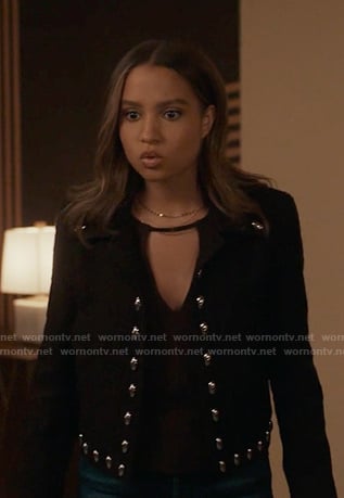 May’s black studded jacket on 9-1-1