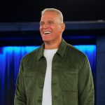 Mel’s green suede jacket on The Golden Bachelor