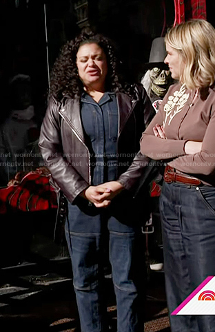 Michelle Buteau’s denim boiler suit on Today