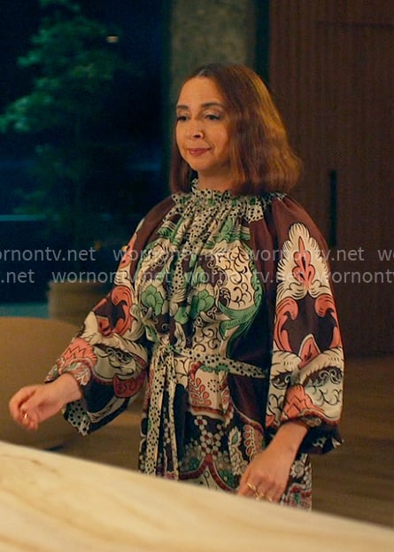 Molly’s long sleeve printed dress on Loot