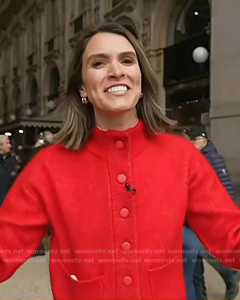 Molly’s red jacket on Today