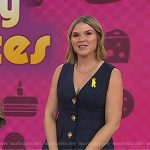Jenna’s navy pinstripe vest and pants on Today