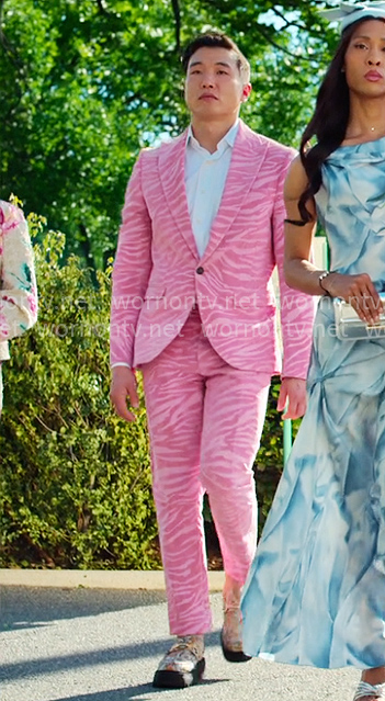 Nicholas’s pink zebra suit on Loot