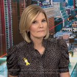 Kate’s leopard puff sleeve blouse on NBC News Daily
