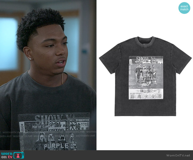 Purple Faction Tee worn by Spenser Stewart (Thaddeus J. Mixson) on Reasonable Doubt