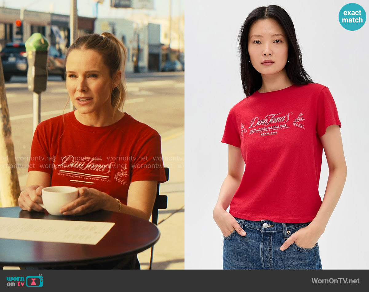 Re/Done Dan Tanas Classic Tee worn by Joanne (Kristen Bell) on Nobody Wants This