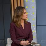 Rebecca’s burgundy blazer on Good Morning America