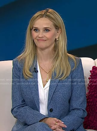 Reese Witherspoon’s blue blazer and pants on Today