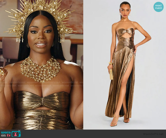 Retrofete Mallory Dress worn by Keiarna Stewart on The Real Housewives of Potomac