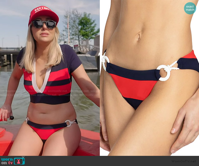 Robin Piccone Babe Side Tie Bikini Bottom worn by Gina Kirschenheiter on The Real Housewives of Orange County