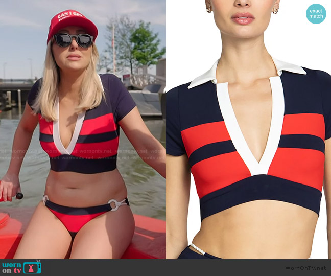 Robin Piccone Babe T Shirt Bikini Top worn by Gina Kirschenheiter on The Real Housewives of Orange County