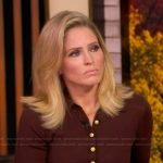 Sara’s brown sweater and lace skirt on The View