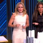 Sara’s white tweed top and skirt on The View