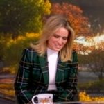 Sara’s green plaid blazer on The View