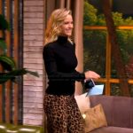Sara’s leopard print pants and sweater on The View