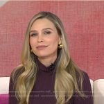 Sara Foster’s brown ribbed dress on Today