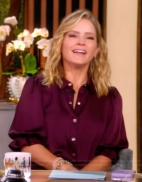 Sara’s burgundy bodysuit on The View
