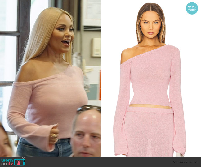 Ser.o.ya Alivia Knit Top worn by Gizelle Bryant on The Real Housewives of Potomac