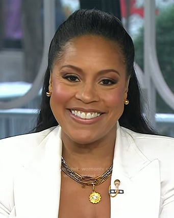 Sheinelle’s layered chain necklace on Today