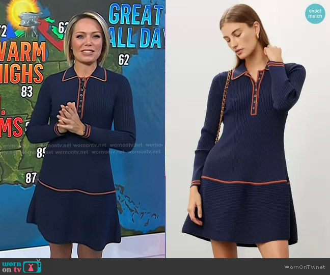 Shoshanna Viola Knit Dress worn by Dylan Dreyer on Today