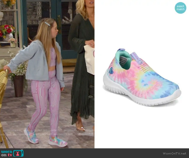 Skechers Girl's Ultra-Flex Groovin Vibes Sneaker worn by Felicity Greene (Kennedy Garcia) on Days of our Lives
