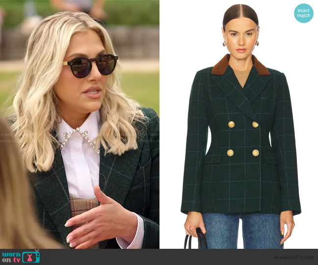 Smythe Patch Pocket Wedding Blazer worn by Gina Kirschenheiter on The Real Housewives of Orange County