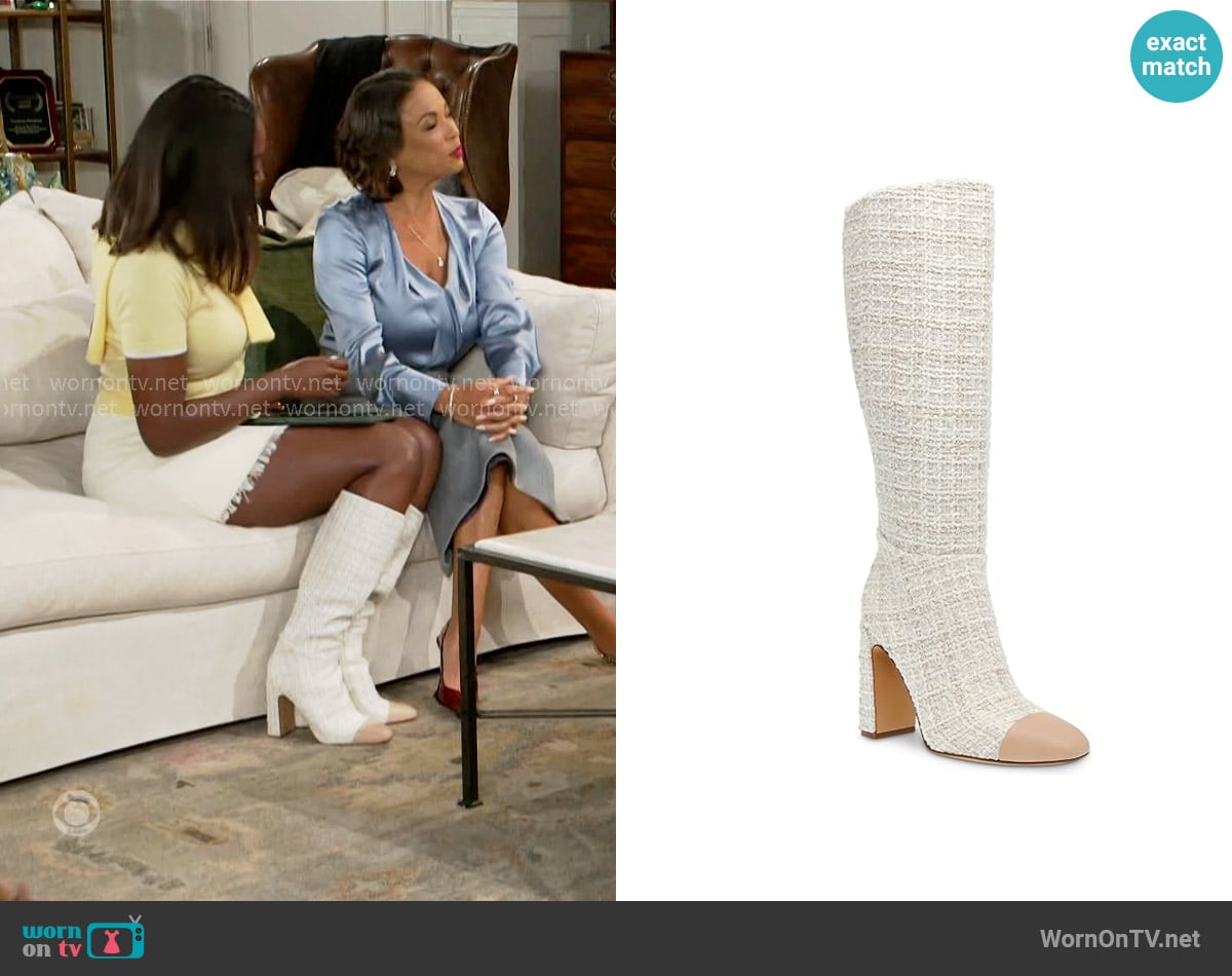 Steve Madden Ally Boot worn by Laura Peterson (Destiny Love) on Beyond the Gates