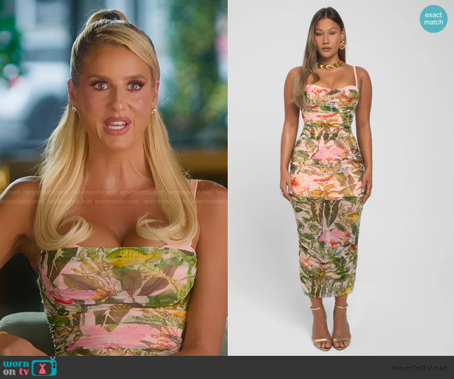 Sweetie Mesh Column Dress Ta3 Swim worn by Emma Hernan on Selling Sunset
