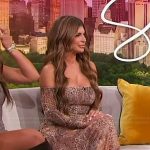 Teresa Giudice’s leopard print bodysuit and skirt on Sherri