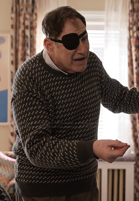 Vince’s navy sweater on Only Murders in the Building