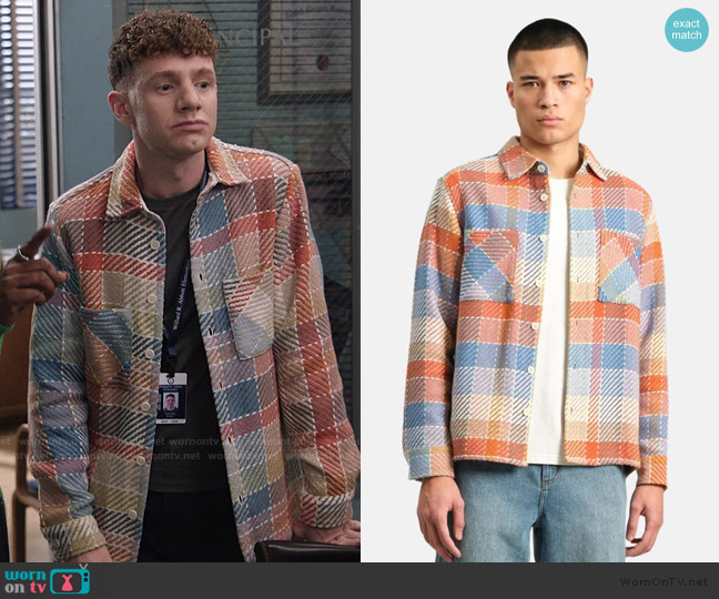 Wax London Whiting Overshirt worn by Jacob Hill (Chris Perfetti) on Abbott Elementary