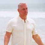 Mel’s white knit shirt on The Golden Bachelor