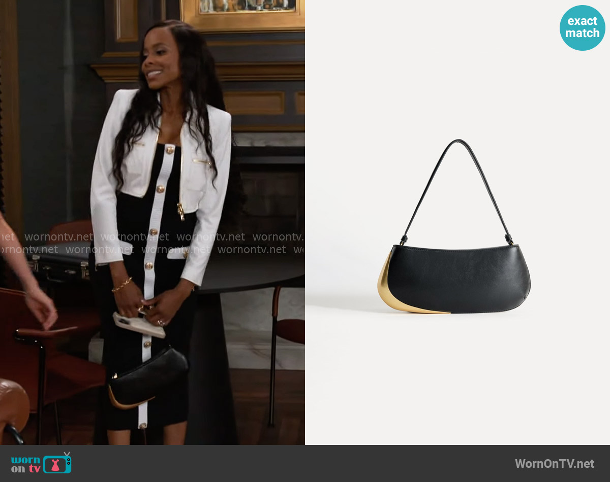 Zara Metal Detail Shoulder Bag worn by Hayley Lawson (Marquita Goings) on Beyond the Gates