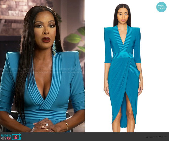Zhivago Signature Eye Of Horus Dress worn by Stacey Rusch on The Real Housewives of Potomac