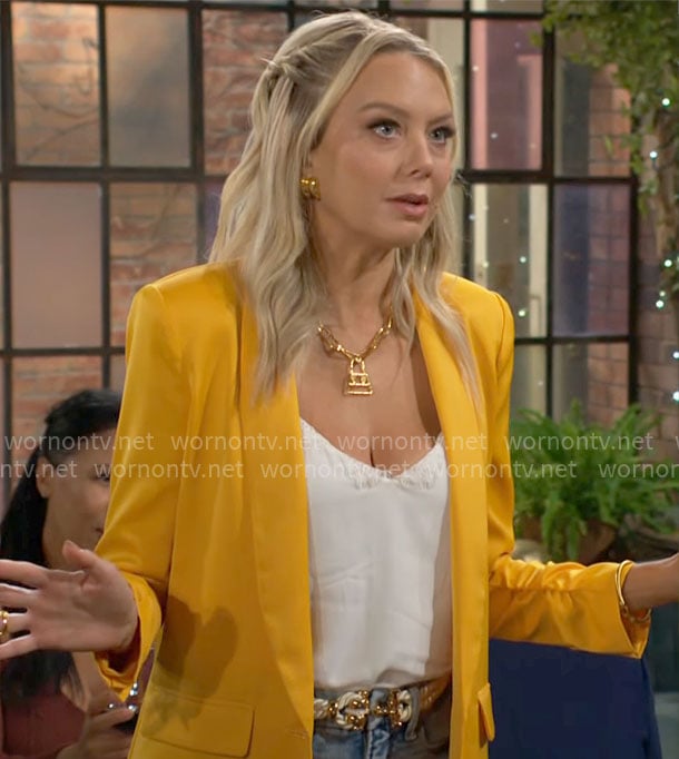 Abby’s yellow blazer on The Young and the Restless