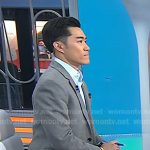 Brian Cheung’s white striped sneakers on Today