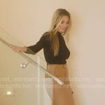 Alex’s tan long leather skirt on Selling the OC