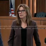 Alexis’s brown jacket on General Hospital