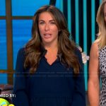 Alyssa’s navy mini dress on The View