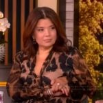 Ana's leopard print jumpsuit on The View