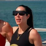 Angie’s black sports bra on The Real Housewives of Salt Lake City
