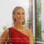Ashtyn’s red one-shoulder ruched dress on Selling the OC