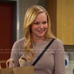 Belle’s grey sweater on Days of our Lives