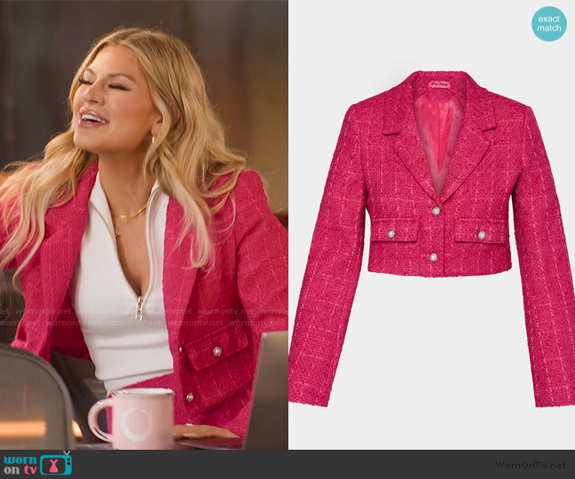 Betsey Johnson Tweed Cropped Balzer worn by Fiona Belle (Fiona Belle) on Selling the OC
