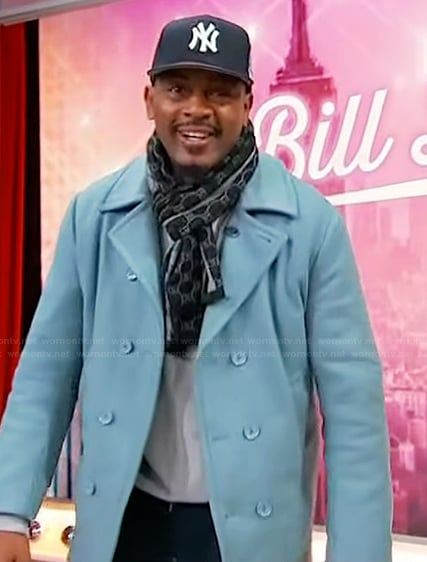 Bill Bellamy’s blue coat on Sherri