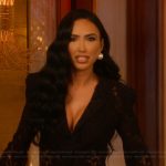 Bre’s black lace blazer on Selling Sunset