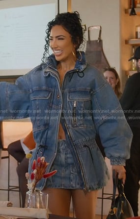 Bre’s denim jacket on Selling Sunset