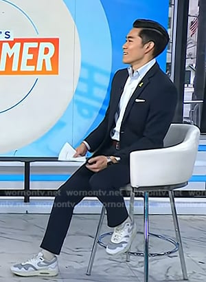 Brian Cheung’s white and grey sneakers on Today