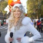 Debbie Gibson’s white cable knit jumpsuit on Today